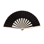 Load image into Gallery viewer, Abanico Bitono n.1 - 19 cm - de Madera y Algodón - Original y Artesanal
