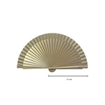 Cargar imagen en el visor de la galería, Abanico Clutch Oro - de Madera y Algodón - Original y Artesanal
