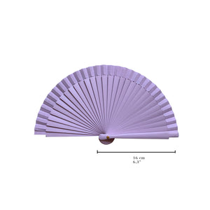 Abanico Clutch Malva - de Madera y Algodón - Original y Artesanal