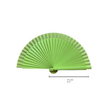 Cargar imagen en el visor de la galería, Abanico Clutch Verde - de Madera y Algodón - Original y Artesanal
