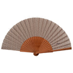 Cargar imagen en el visor de la galería, Abanico Espiga Marrón - de Madera y Algodón - Original y Artesanal
