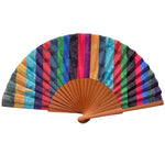 Cargar imagen en el visor de la galería, Abanico Bambalinas - de Madera y Algodón - Original y Artesanal
